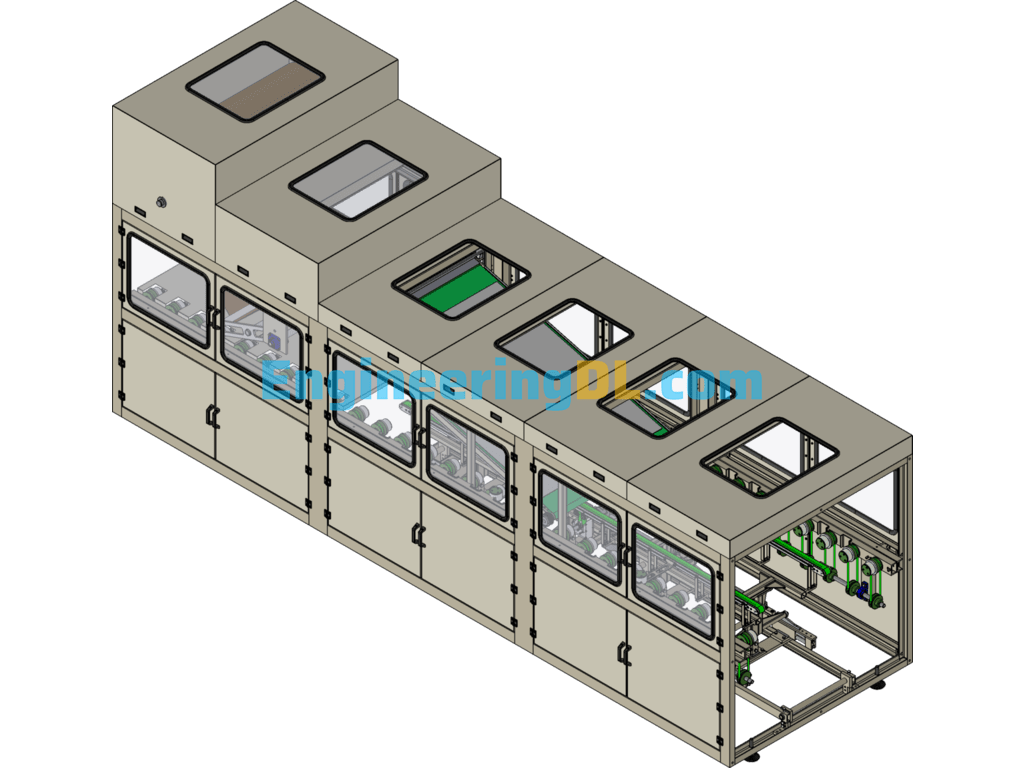 Laminated Machine 3D Model SolidWorks, 3D Exported Free Download