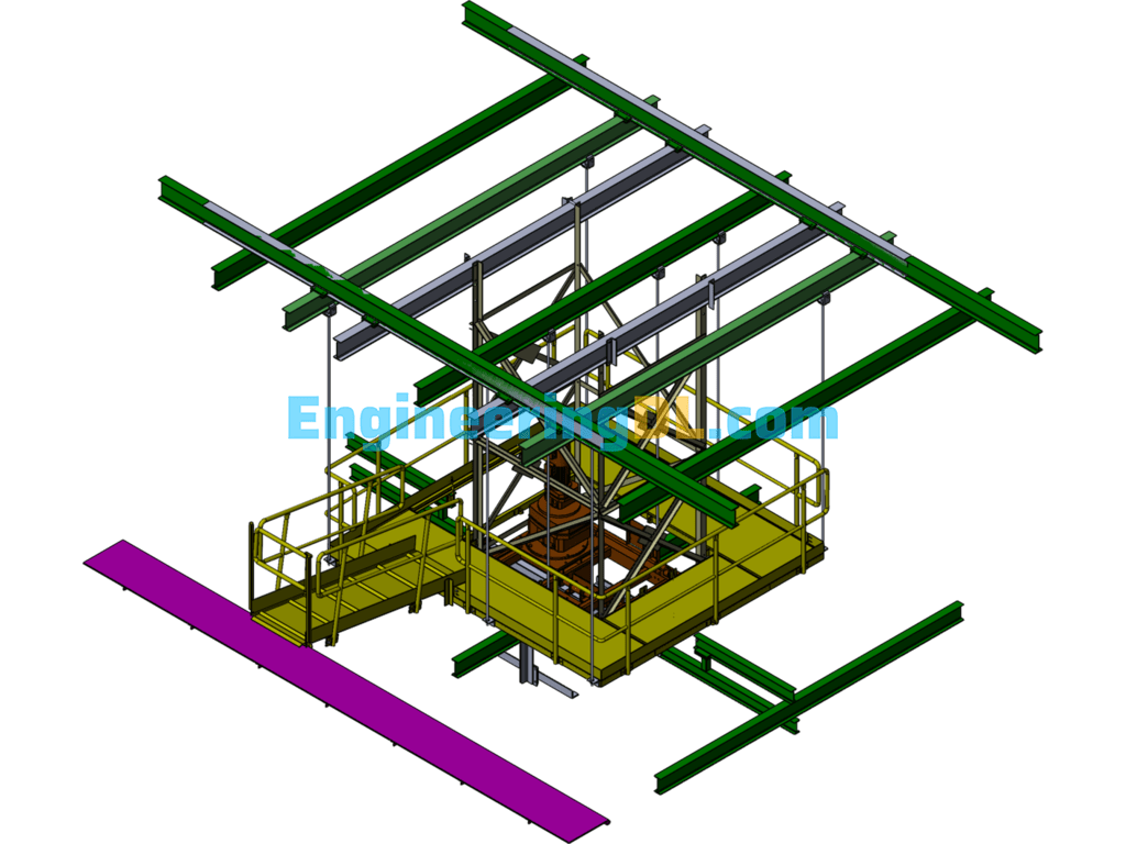 Crawler Driven Suspension Conveyor SolidWorks Free Download