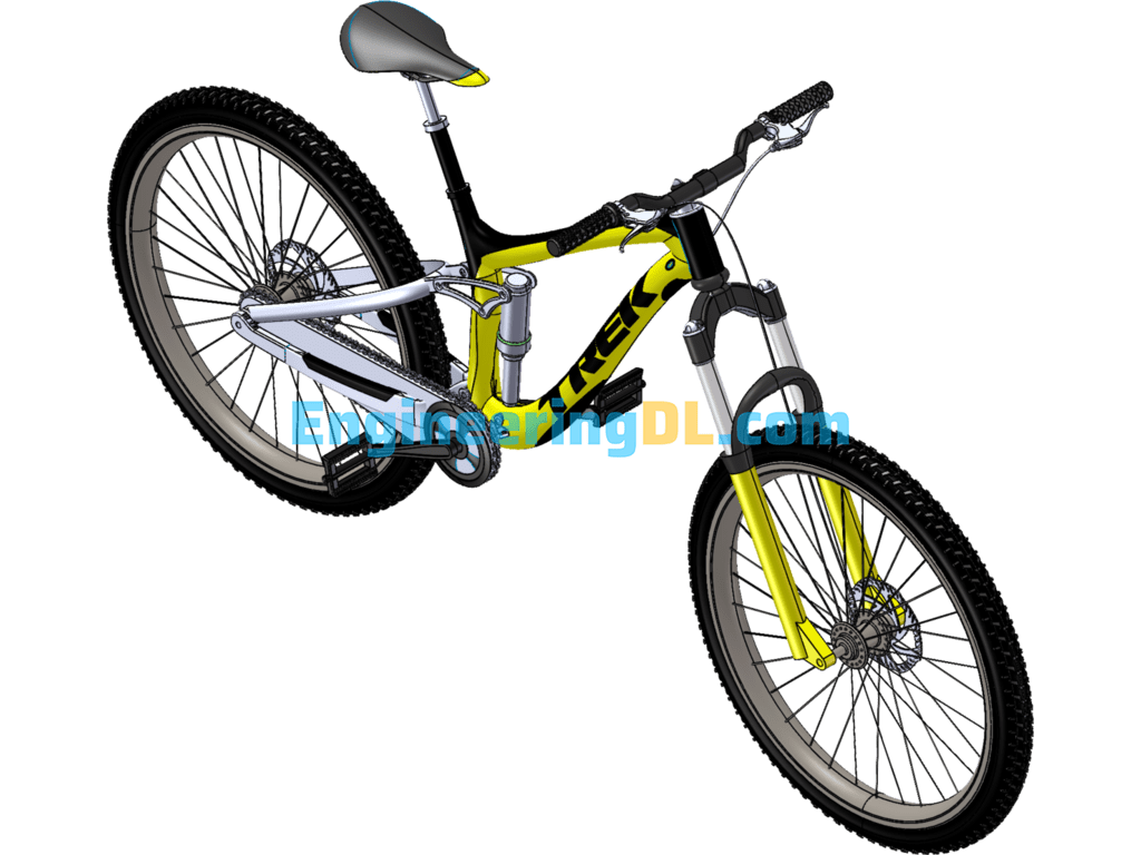 Mountain Biking SolidWorks, 3D Exported Free Download