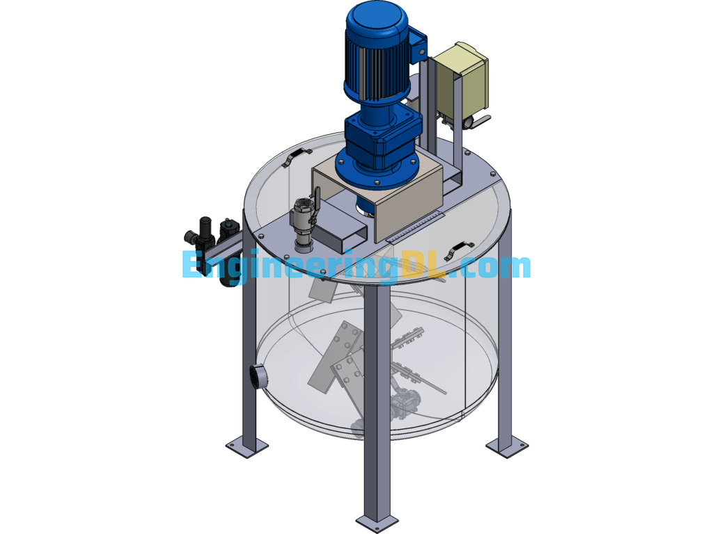 Industrial Mixing Tank SolidWorks Free Download