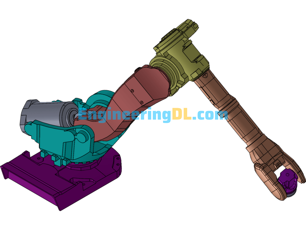Industrial Robot [3D Model] Can Be Modified Version SolidWorks Free Download