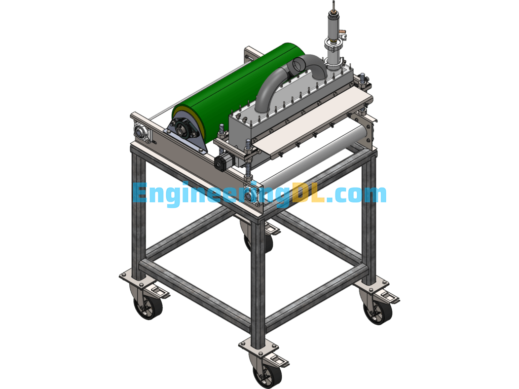 Industrial Snack Processing Machine 3D Exported Free Download