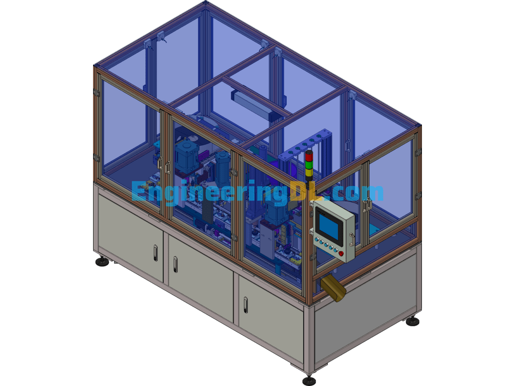 Workpiece Automatic Assembly Equipment Jig Cycle Line 3D Exported Free Download