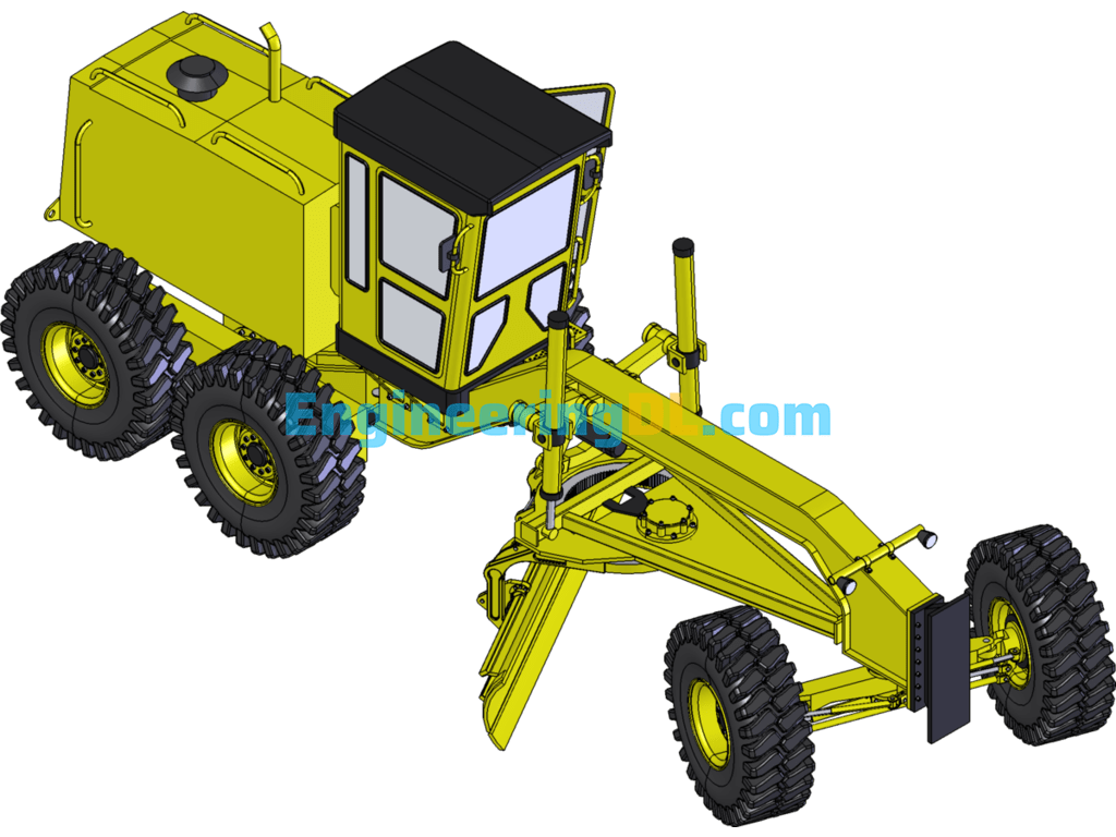 Construction Machinery Grader SolidWorks Free Download