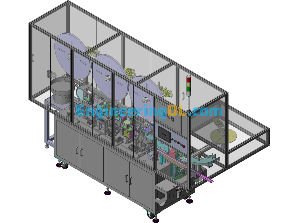 Produced Pinning Machines (With DFM-BOM) SolidWorks, 3D Exported Free Download