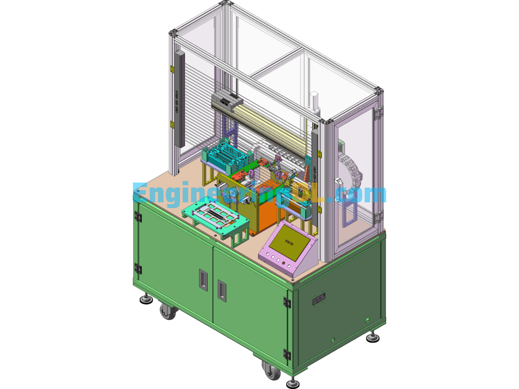 Mass-Produced Equipment: Carrier Semi-Automatic Flip-Flop Machine (With Detailed DFM Instructions) SolidWorks, 3D Exported Free Download