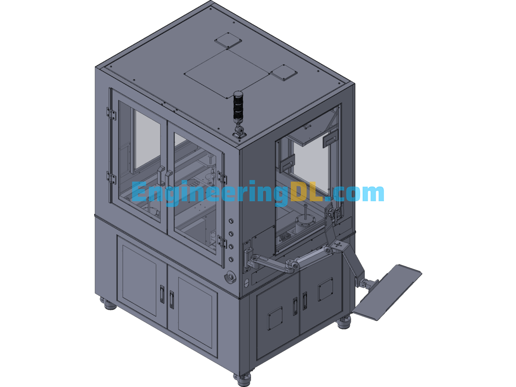 With Marble + Air Float Spring Cabinet 3D Exported Free Download