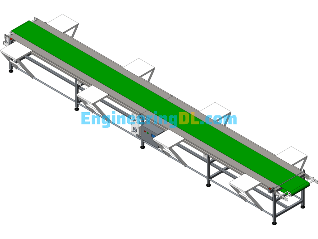 Meal Portioning Line With Table 3d+Engineering Drawings SolidWorks, AutoCAD Free Download