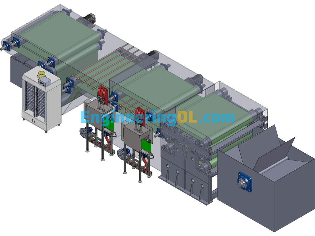 Band Slipper Cleaning Equipment SolidWorks, AutoCAD Free Download