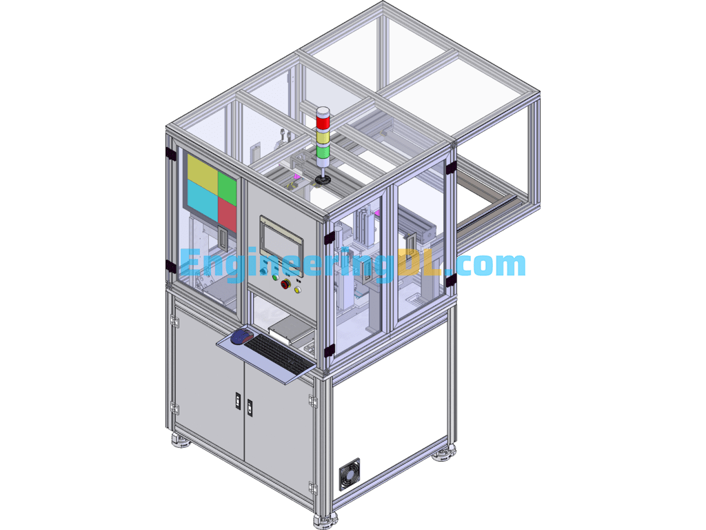 Automatic Screw Locking Machine With Automatic Loading SolidWorks Free Download