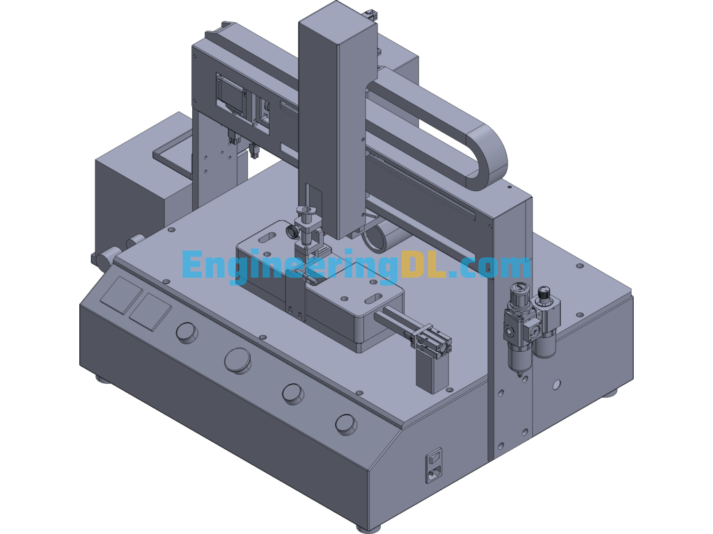 Semi-Automatic Dispensing Machine With Vision 3D Exported Free Download