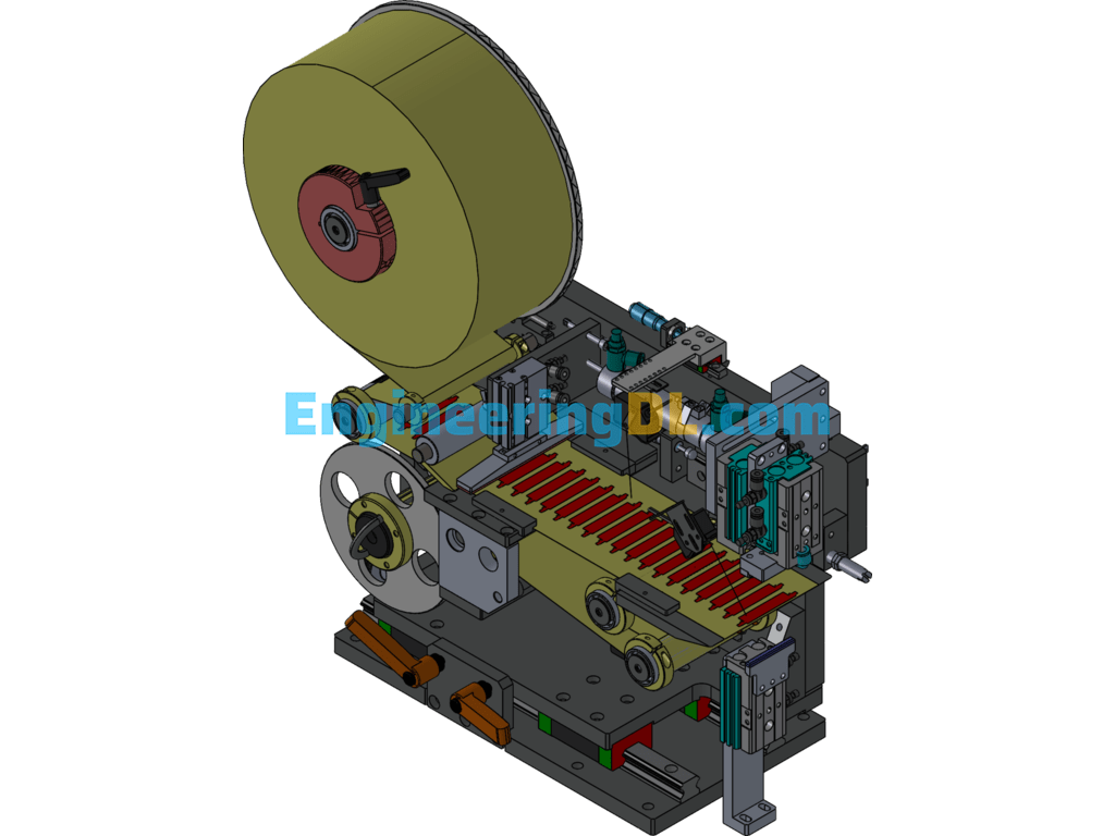 Commonly Used Adhesive Mechanism SW Design SolidWorks Free Download