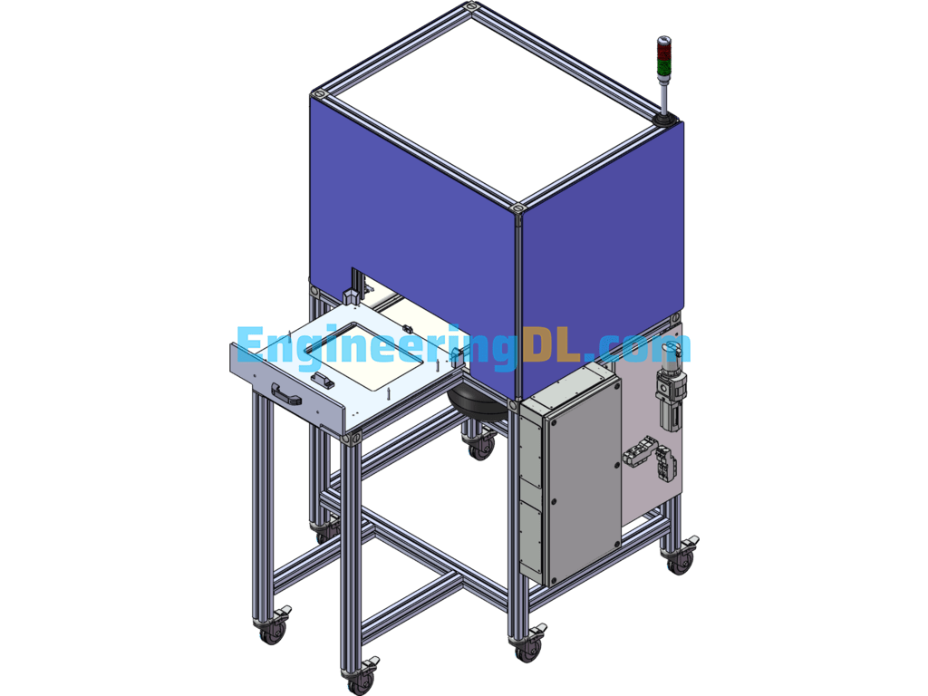 Dryer 3D Model SolidWorks, 3D Exported Free Download