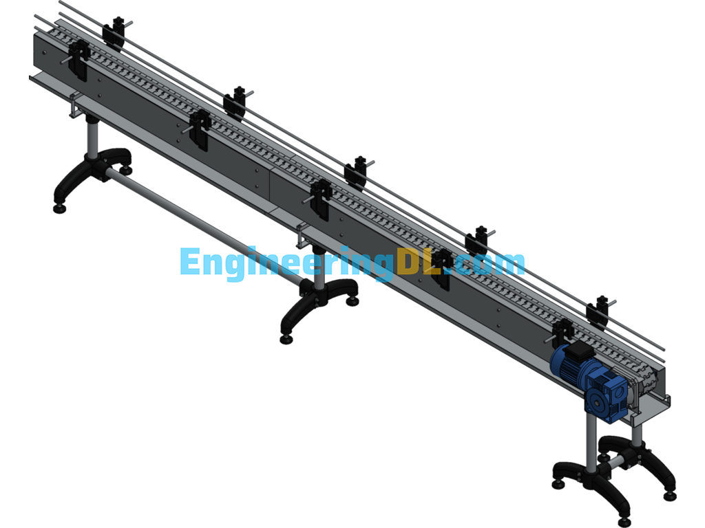 Flat Conveyor SolidWorks, AutoCAD Free Download