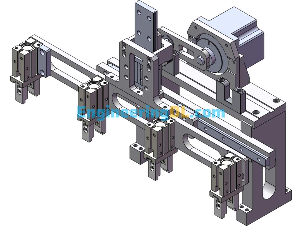 Parallel Transfer Mechanism SolidWorks, 3D Exported Free Download