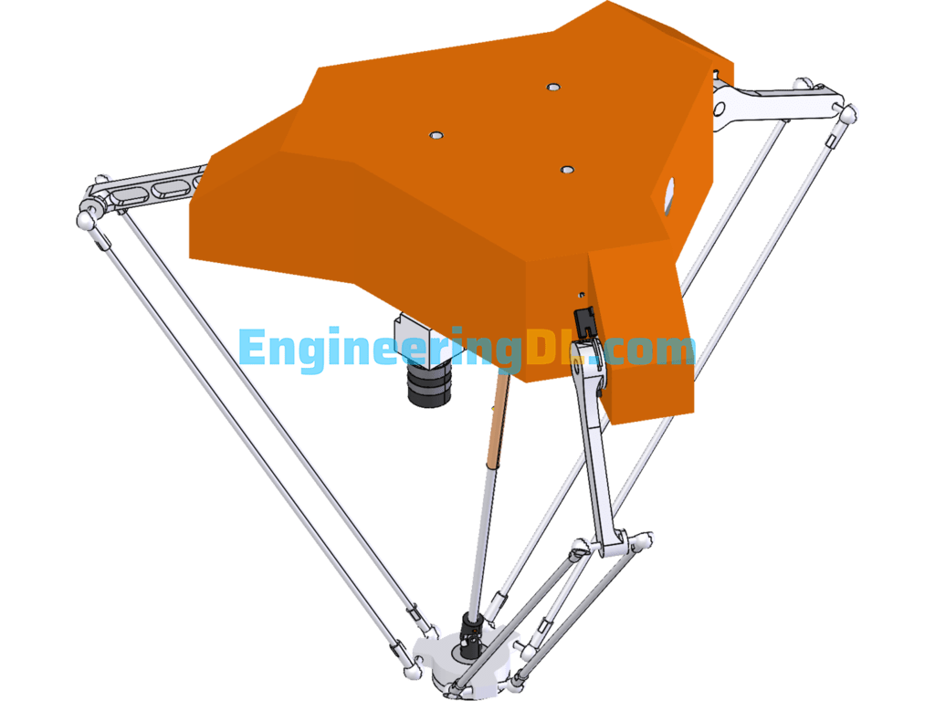 Parallel Robots Spider Hand (Two Models) SolidWorks, 3D Exported Free Download