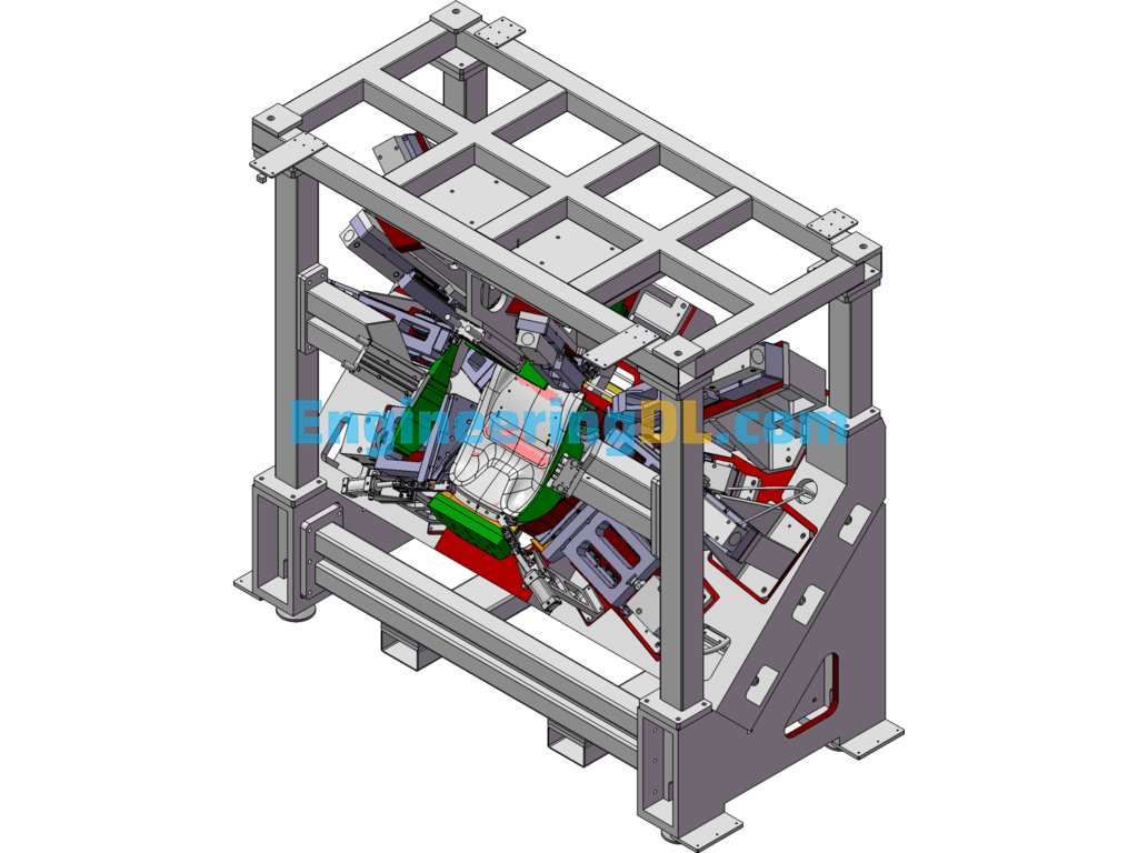Seat Punching And Cutting Machine Non-Standard Equipment SolidWorks Free Download