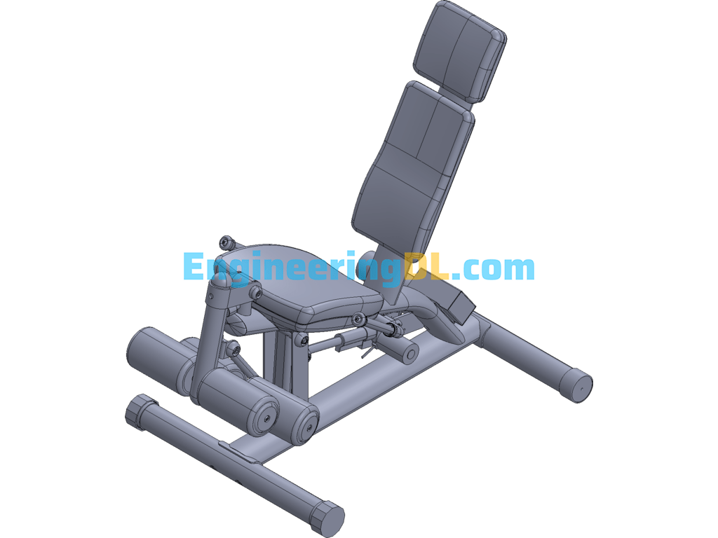 Rehabilitation Kick Calf Muscle Exercise Rehabilitation Equipment SolidWorks, 3D Exported Free Download