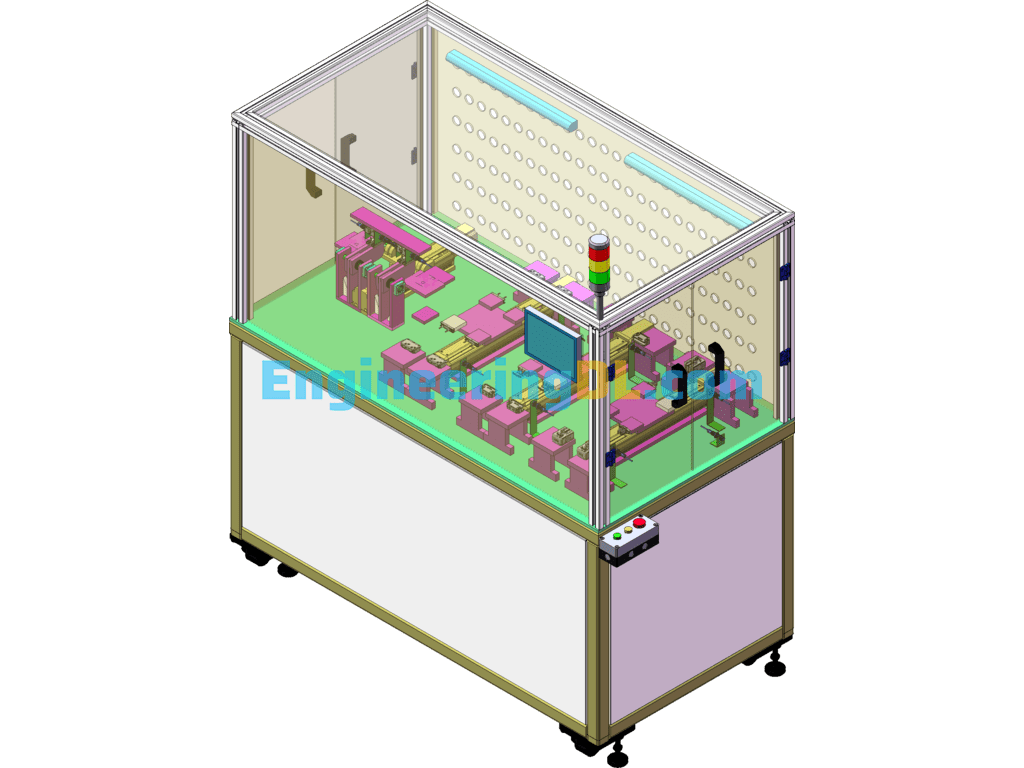 Switch Life Test Equipment SolidWorks, 3D Exported Free Download