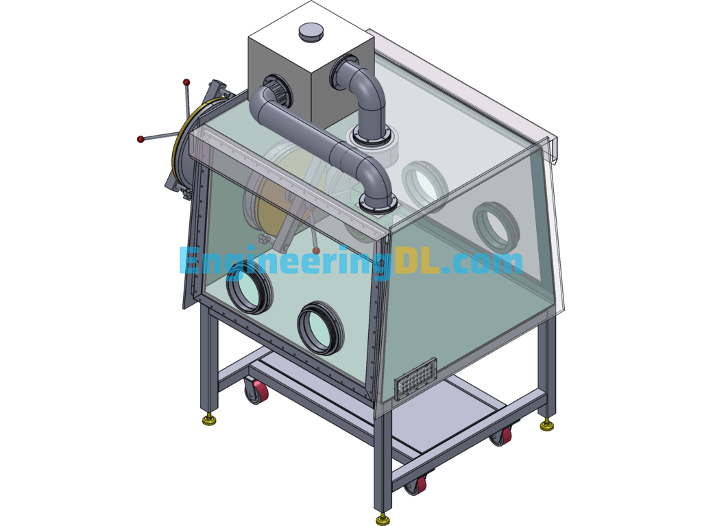Development Of Small Glove Box SolidWorks, 3D Exported Free Download