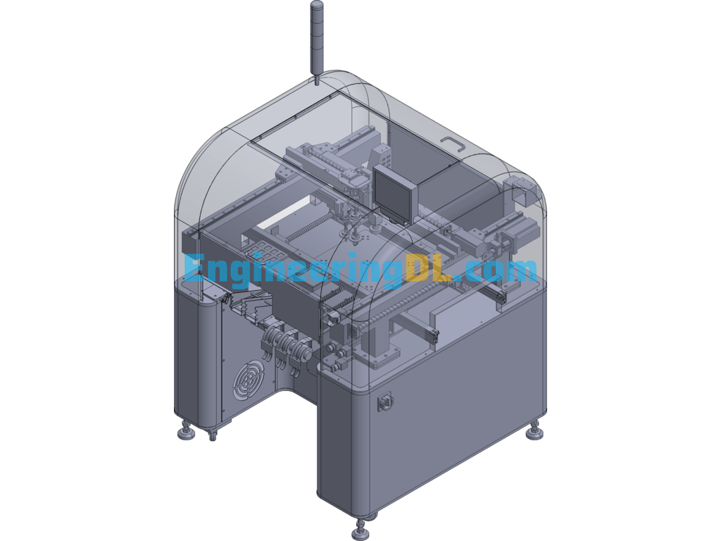 Shaped Insert Machine Equipment 3D Exported Free Download