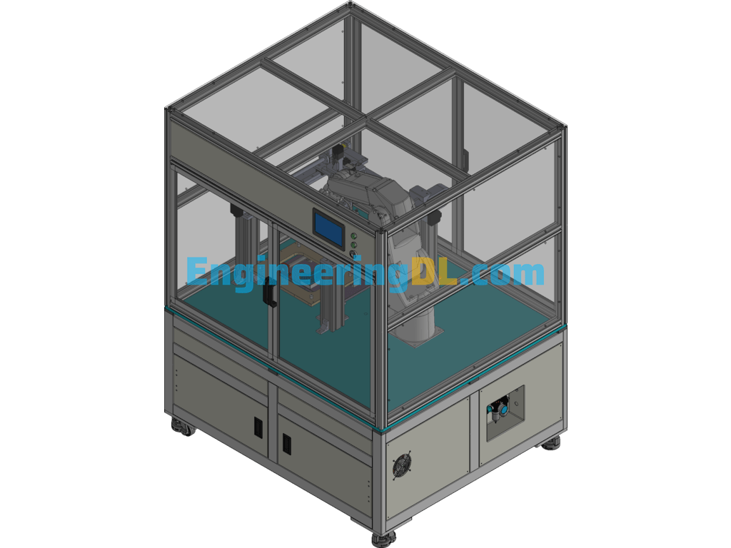 Shaped Workpiece Dispensing And Testing Equipment 3D Exported Free Download
