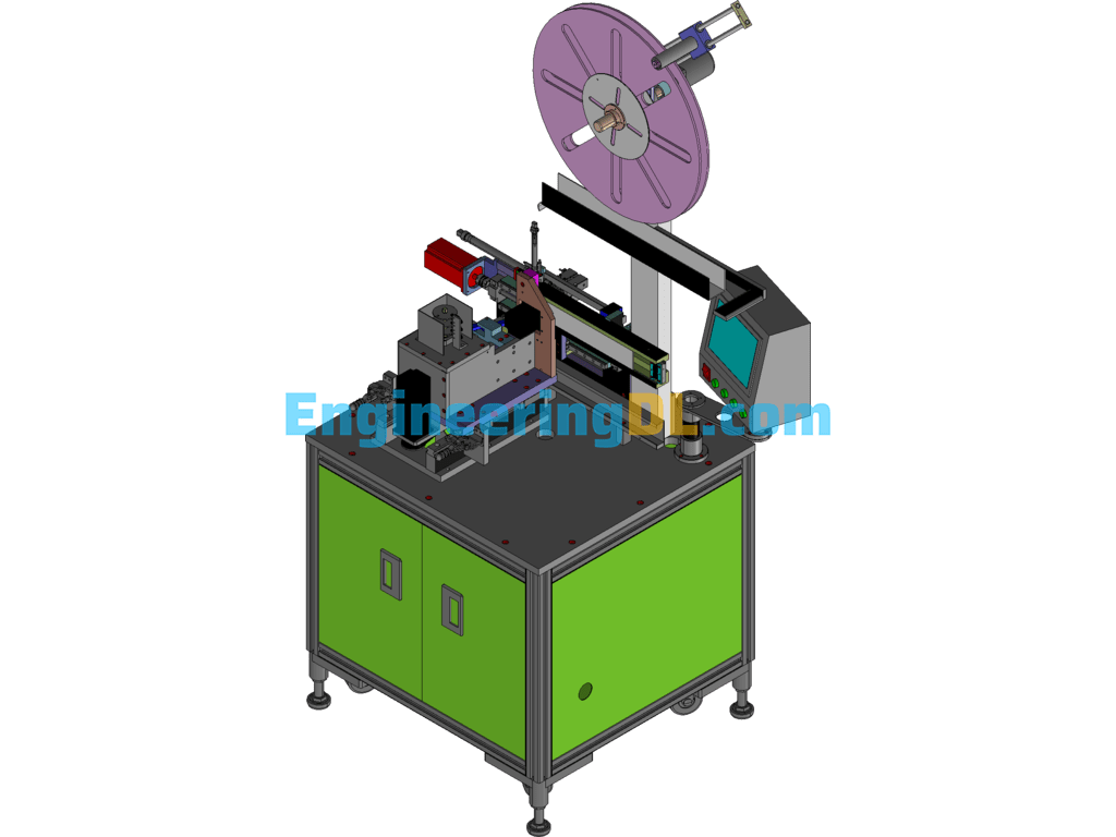 Clip-In Pin Machine 3D Exported Free Download
