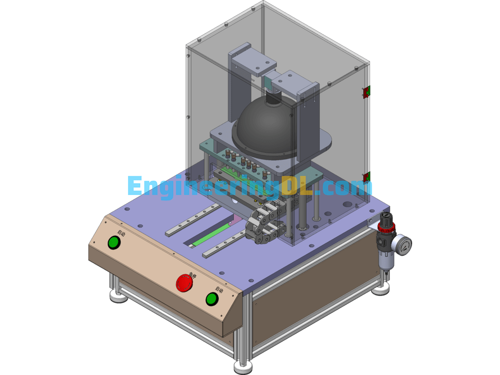 Image Display Board Key Inspection Machine SolidWorks, 3D Exported Free Download