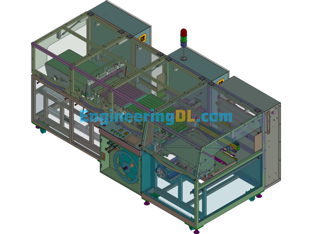 Reciprocating Carton Wrapping Machine, Non-Standard Automatic Carton Packaging Machine SolidWorks Free Download