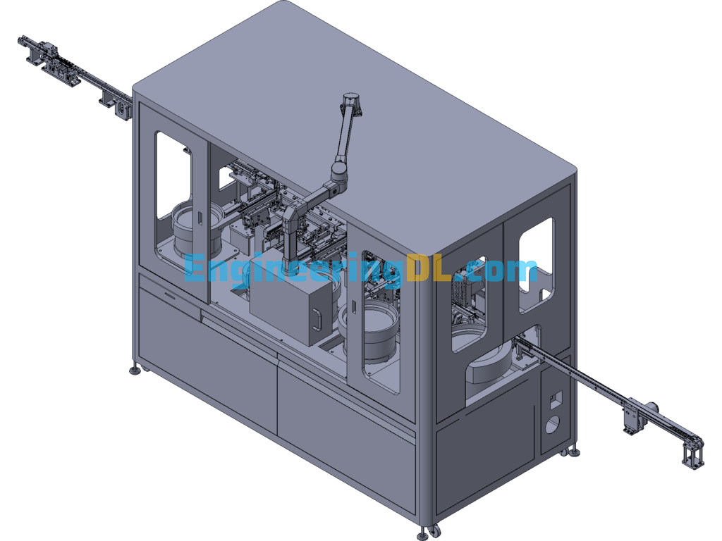 Micro Switch Finished Assembly Machine, Non-Standard Automation Machine 3D Exported Free Download