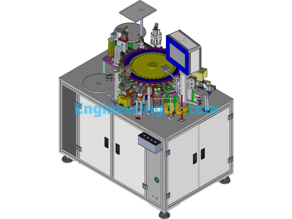 Miniature Circuit Breaker Fuse Assembly Equipment (Generated With DFM) SolidWorks, 3D Exported Free Download