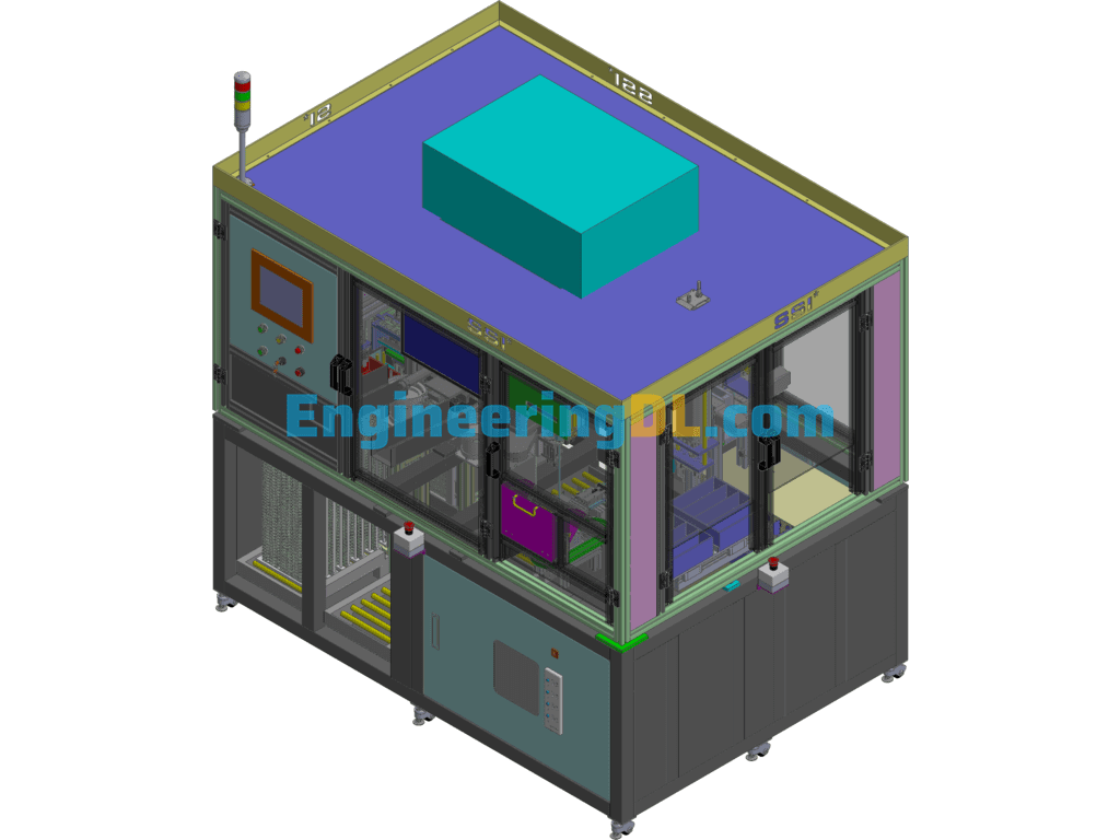 Miniature Gear Automatic Assembly And Assembly Equipment 3D Exported Free Download