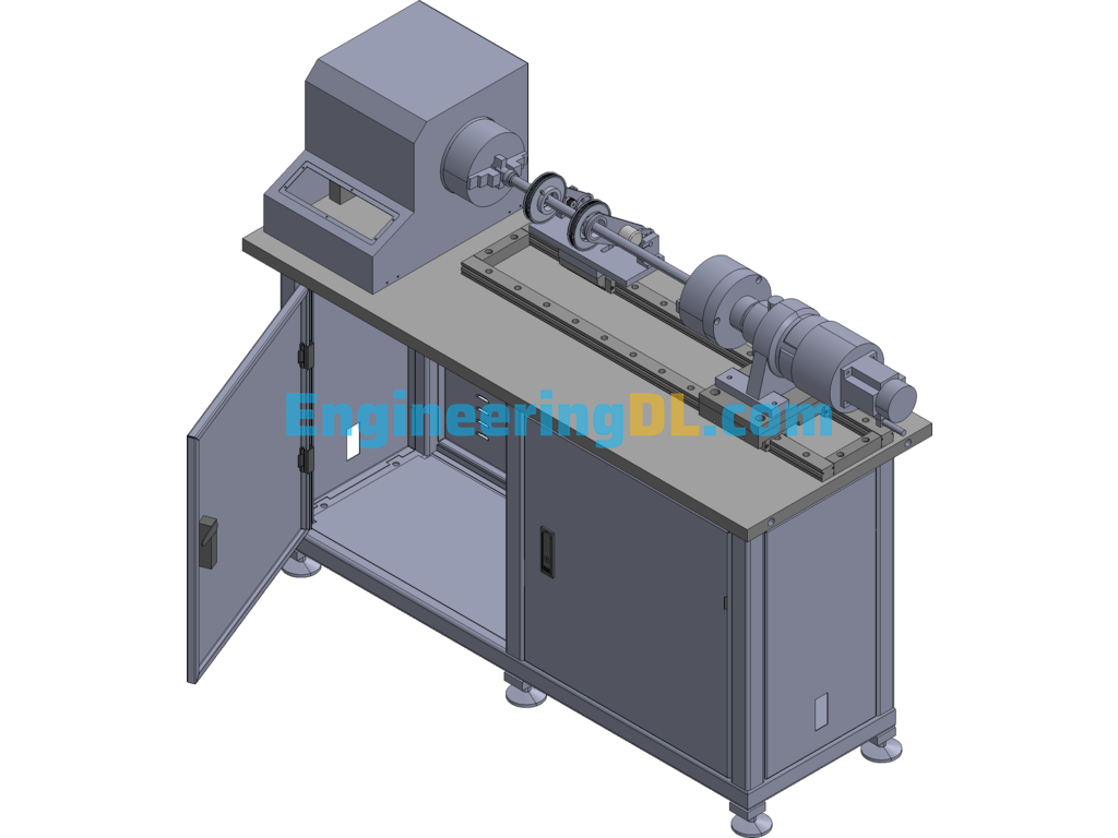 Microcomputer-Controlled Torsion Test Rig 3D Exported Free Download