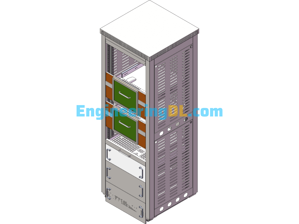 Microelectronic Control System Cabinet 1900x600x600 Cabinet 3D+CAD SolidWorks, AutoCAD Free Download