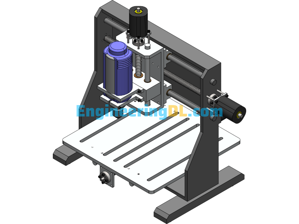German CNC Milling Machine (SW Model) SolidWorks Free Download