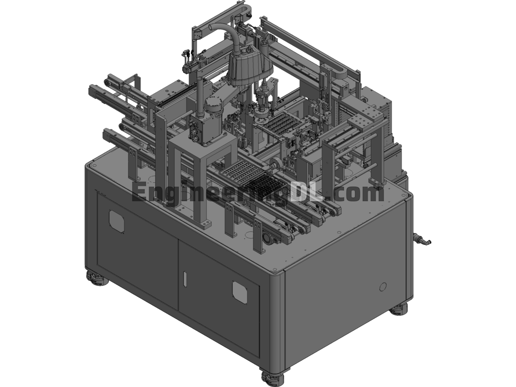 Fast Material Panning Machine Model 3D Exported Free Download