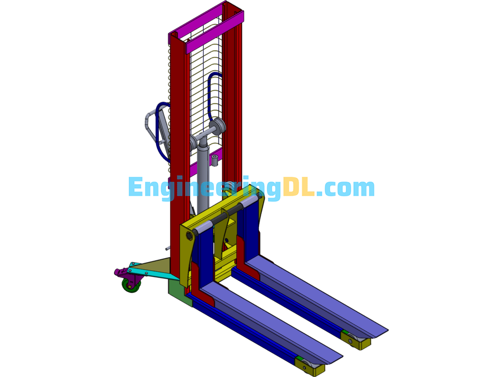 Manual Forklift SolidWorks Free Download