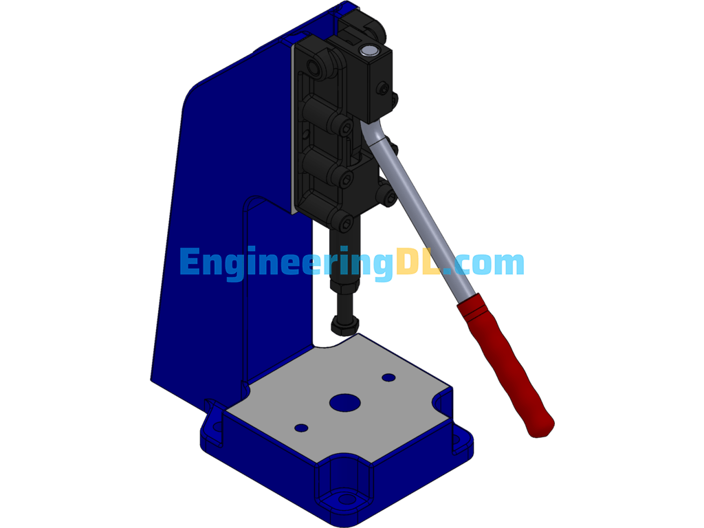 Manual Clamp (55 Types GH Series) SolidWorks Free Download