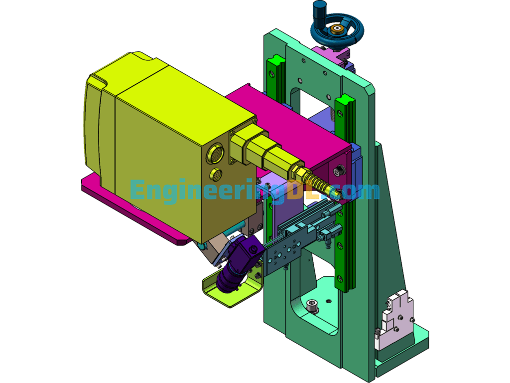 Manual Lifting Mechanism SolidWorks Free Download