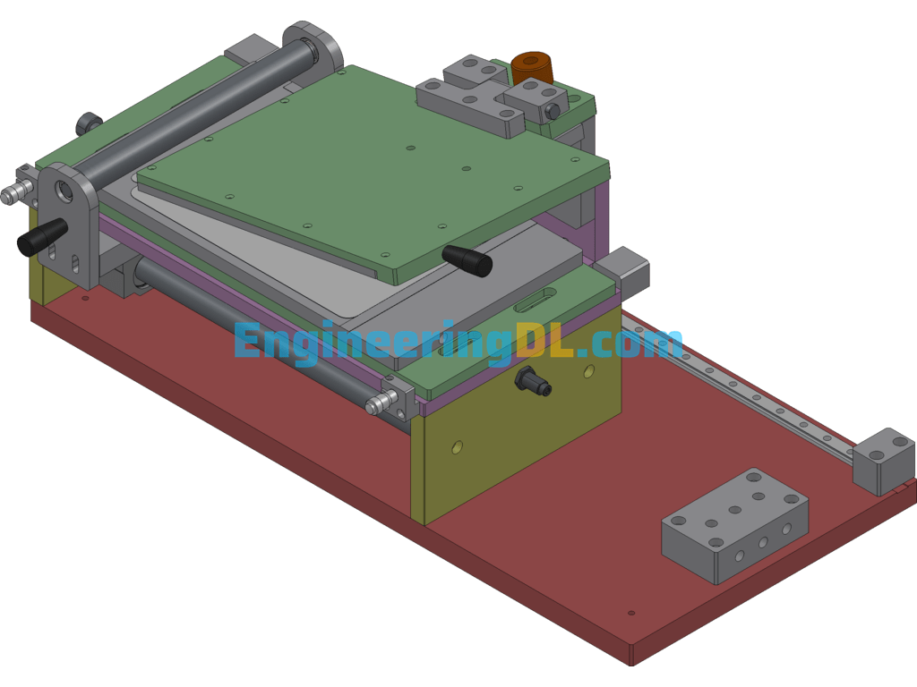 Manual Laminating Machine SolidWorks, AutoCAD, 3D Exported Free Download