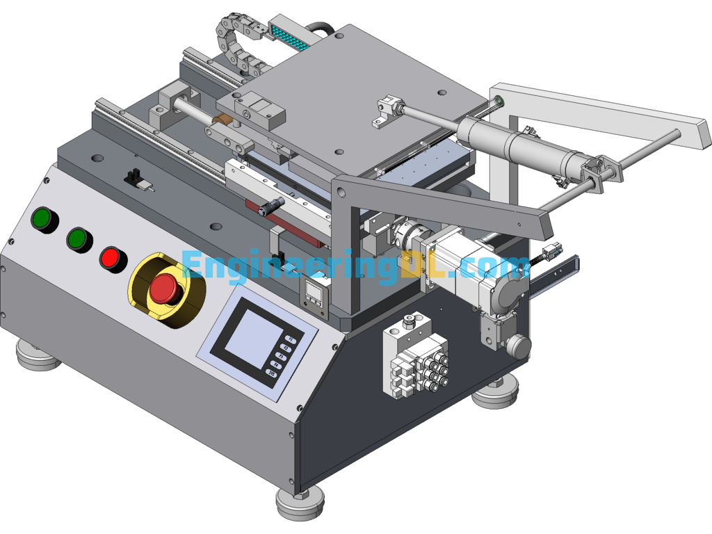 Manual POL Polarizer Attaching Machine SolidWorks Free Download