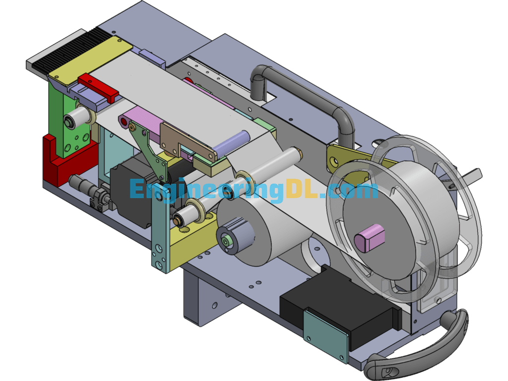 Portable Labeling Machine SolidWorks Free Download