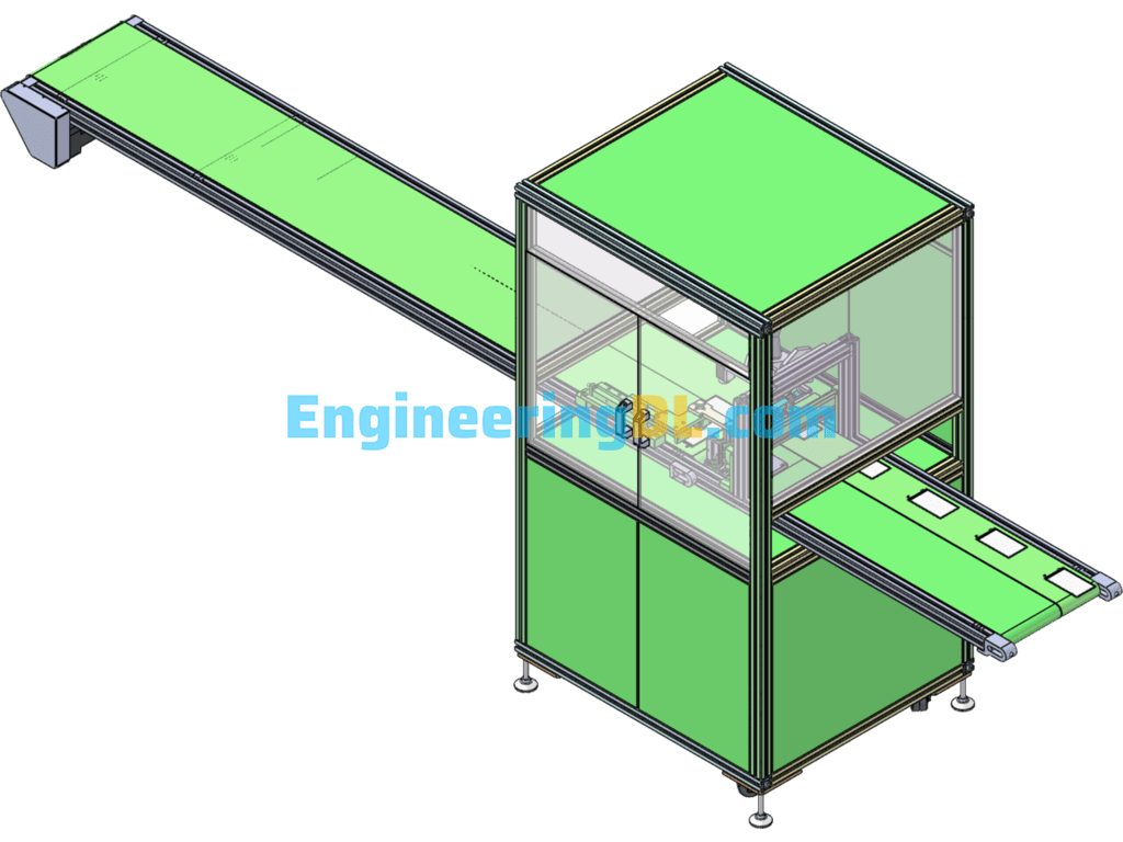 Cell Phone AOI Backlight Module Inspection Machine (Vision Inspection Equipment) SolidWorks Free Download