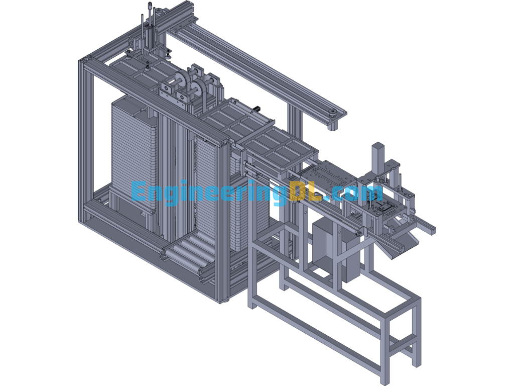 Automatic Production And Processing Equipment For Cell Phone Cases 3D Exported Free Download
