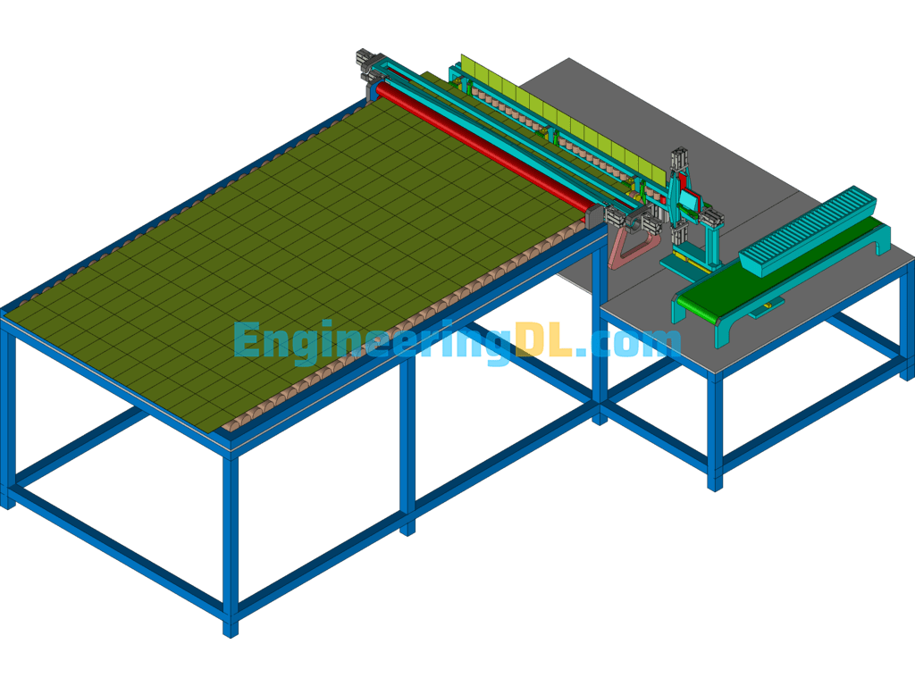 Cell Phone Screen Glass Breaking Machine 3D Exported Free Download
