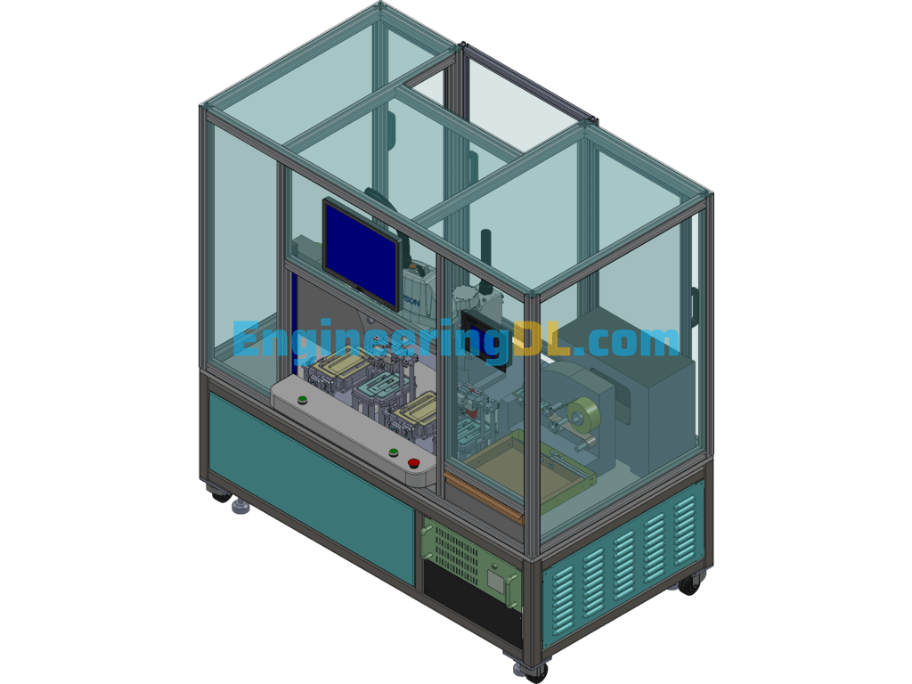 Cell Phone Box Labeling Machine SolidWorks Free Download
