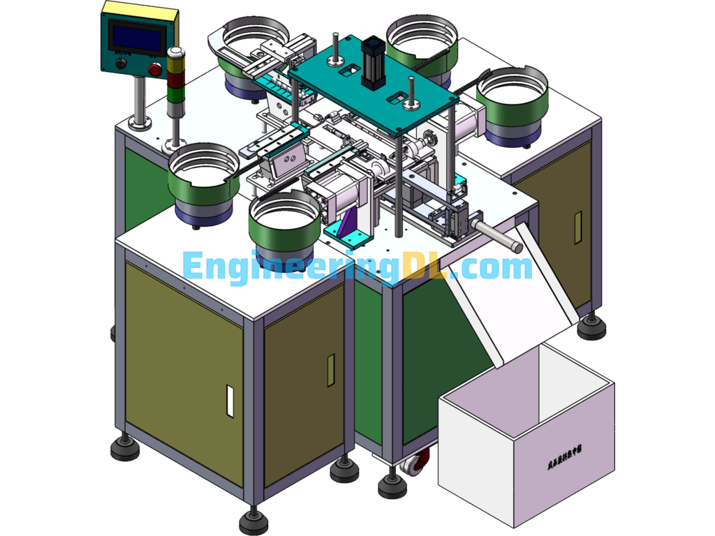 Printer Bearing Assembly Machine (SW Design) SolidWorks Free Download