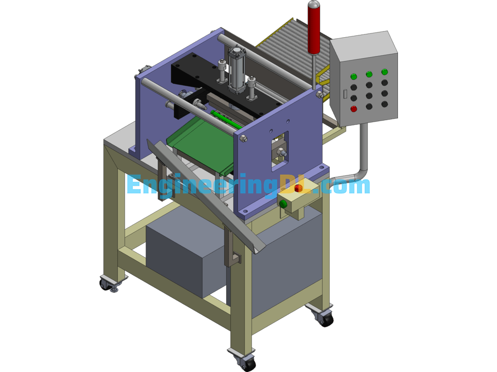 Reaming Machine Equipment 3D Exported Free Download