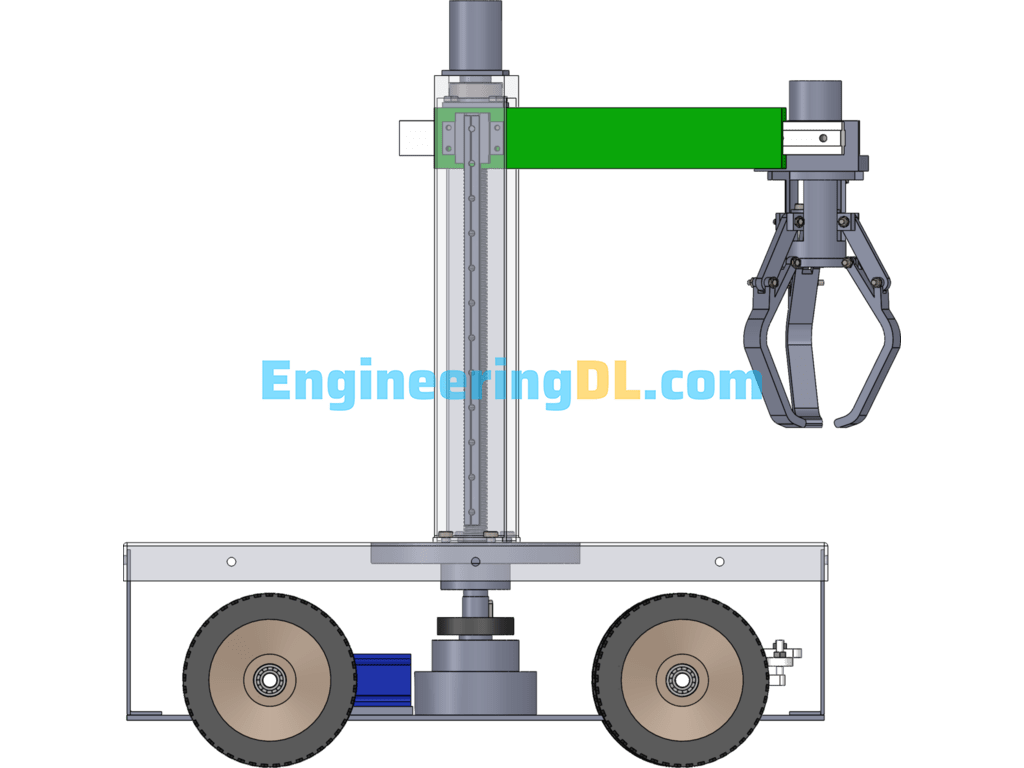 Gripping Cart Model SolidWorks Free Download