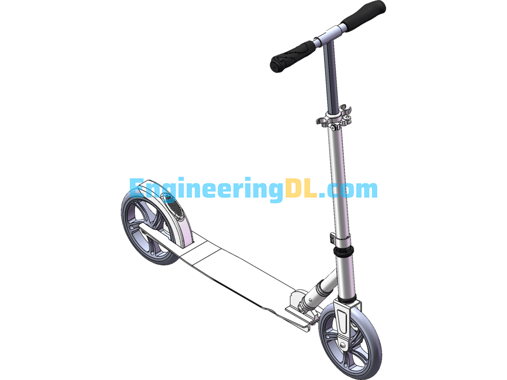 Folding Scooter SolidWorks Free Download